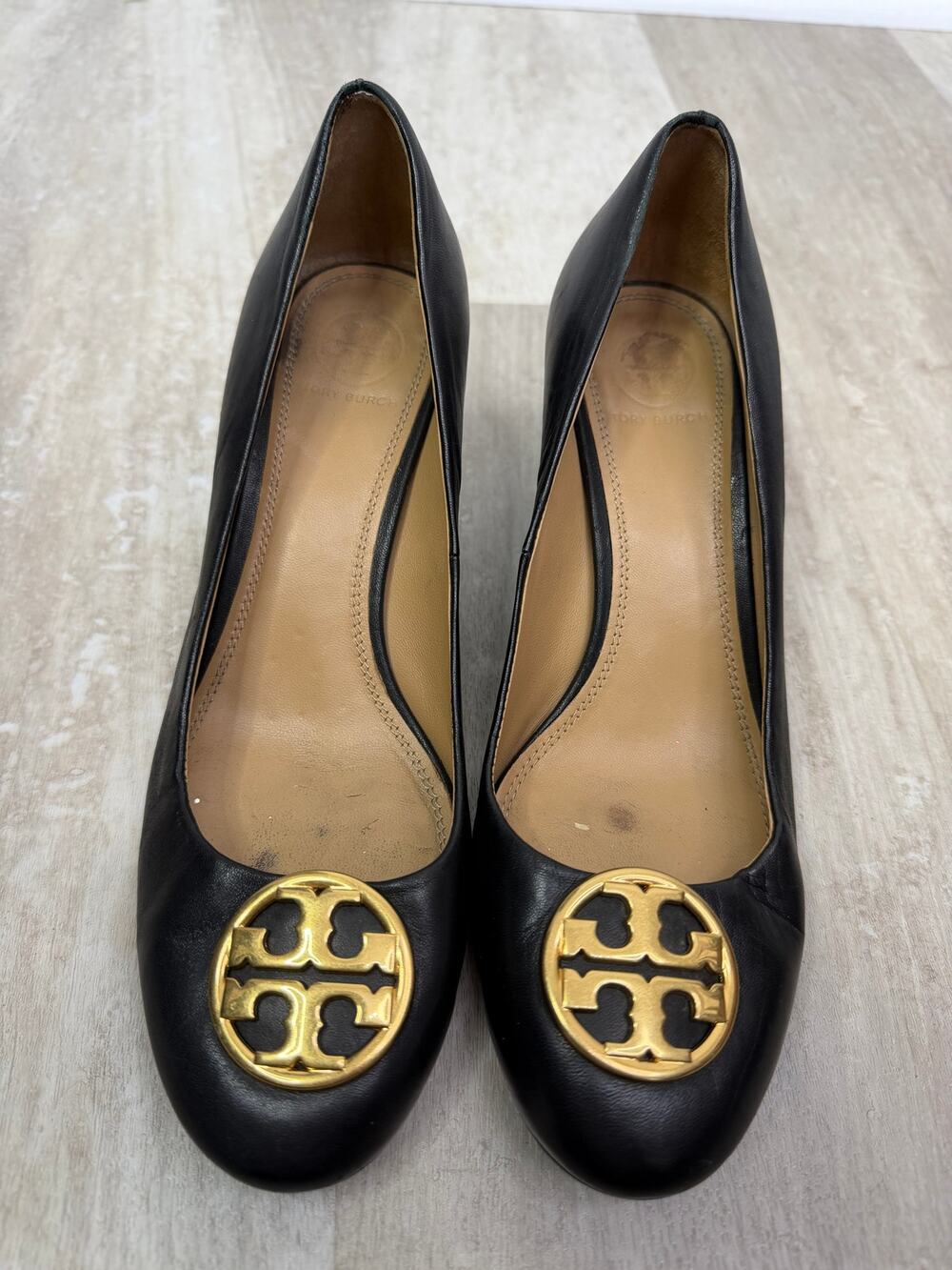Tory Burch Chelsea wedge pumps Black Size 8